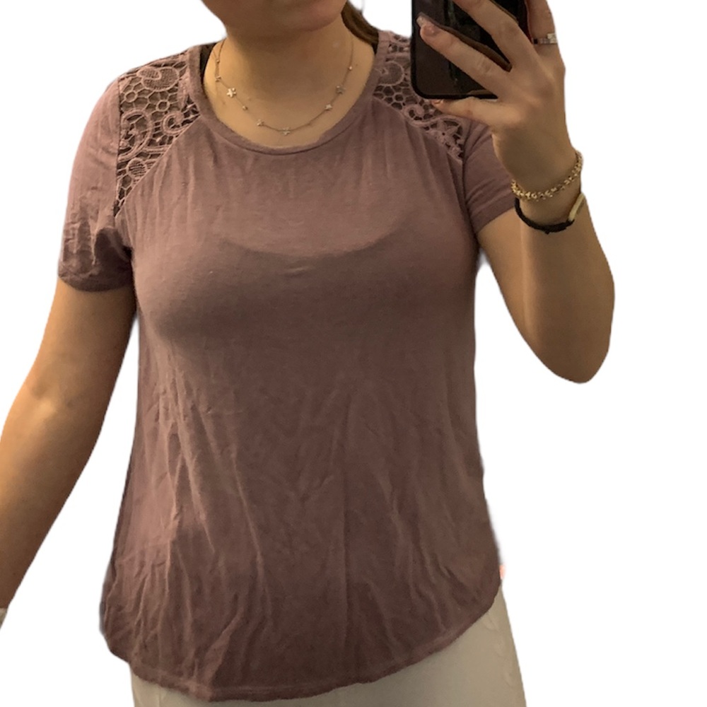 American Eagle Purple Shirt